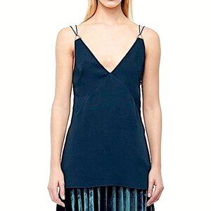 New Dion Lee Military Silk Cami Top in Pale Pink Size 4